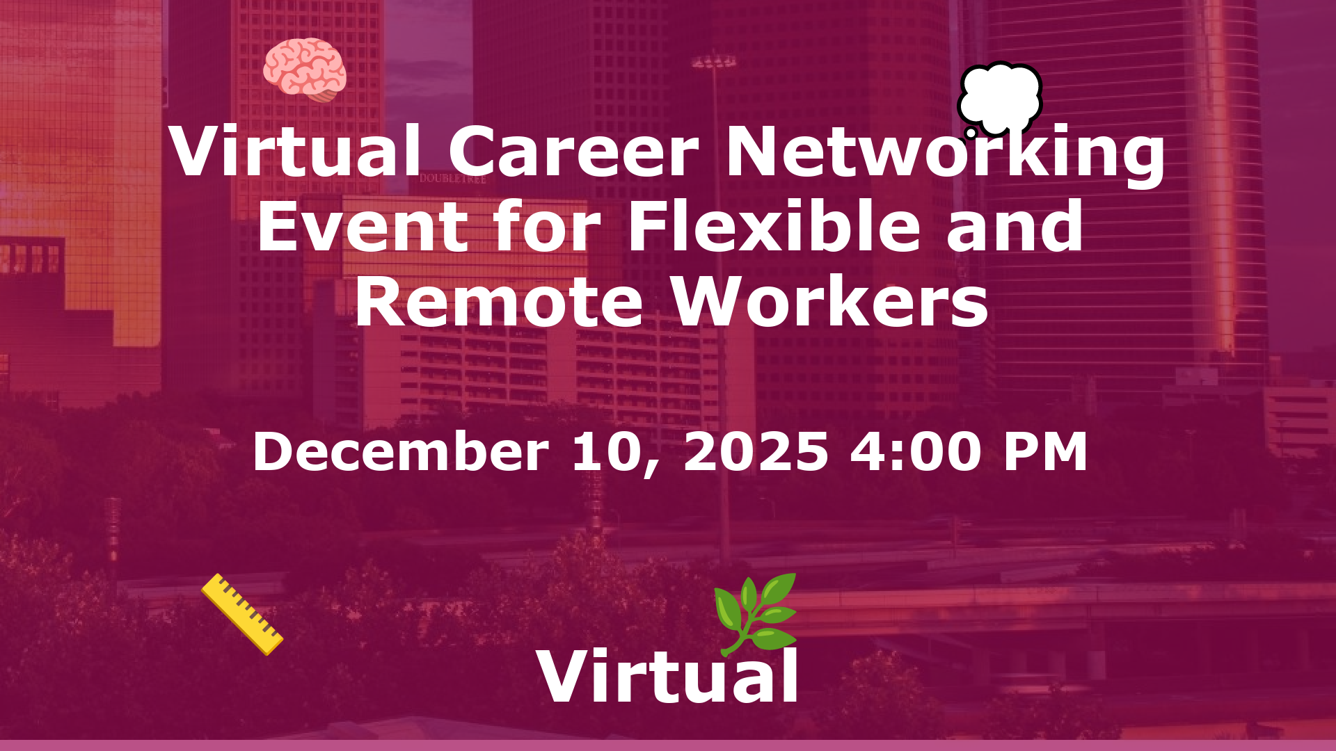 Virtual Career Networking Event for Flexible and Remote Workers event image